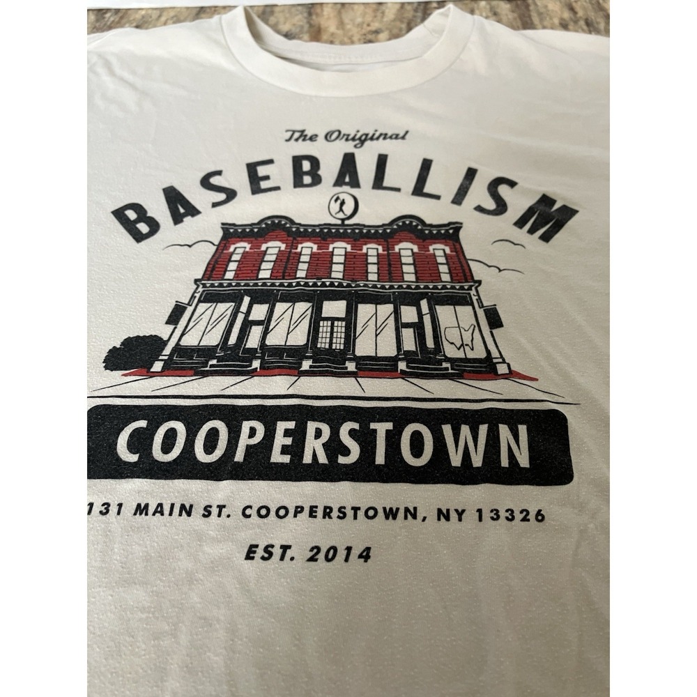 Baseballism Cooperstown Store New York Baseball Graphic Unisex T-Shirt XL